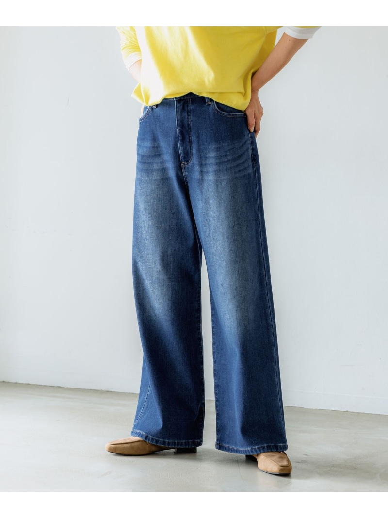 楽天市場】裏起毛ワイドデニムパンツ BARNYARDSTORM バンヤード