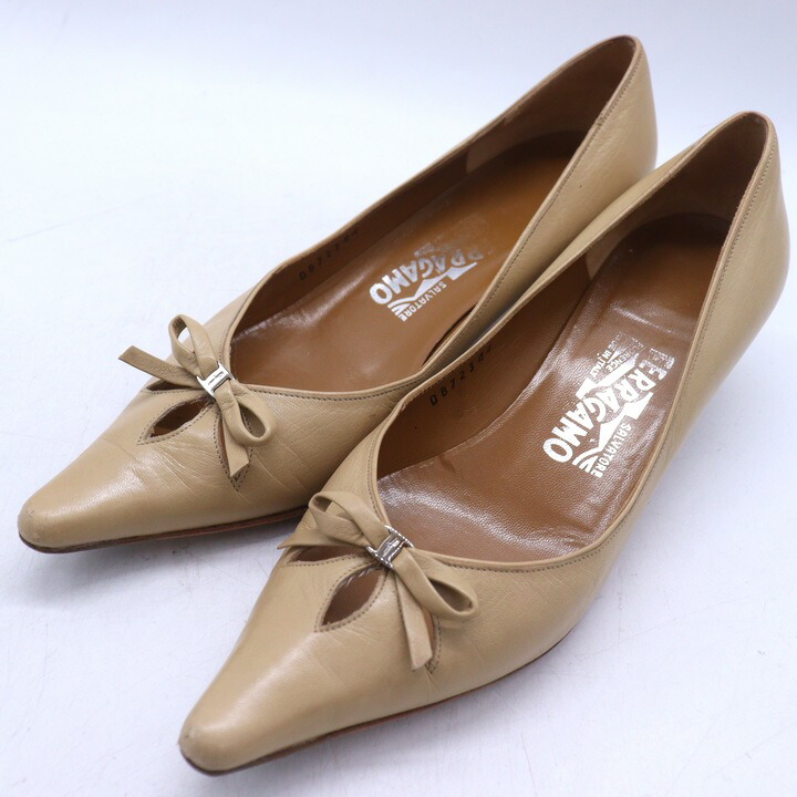 楽天市場】フェラガモ ベージュ パンプスの通販