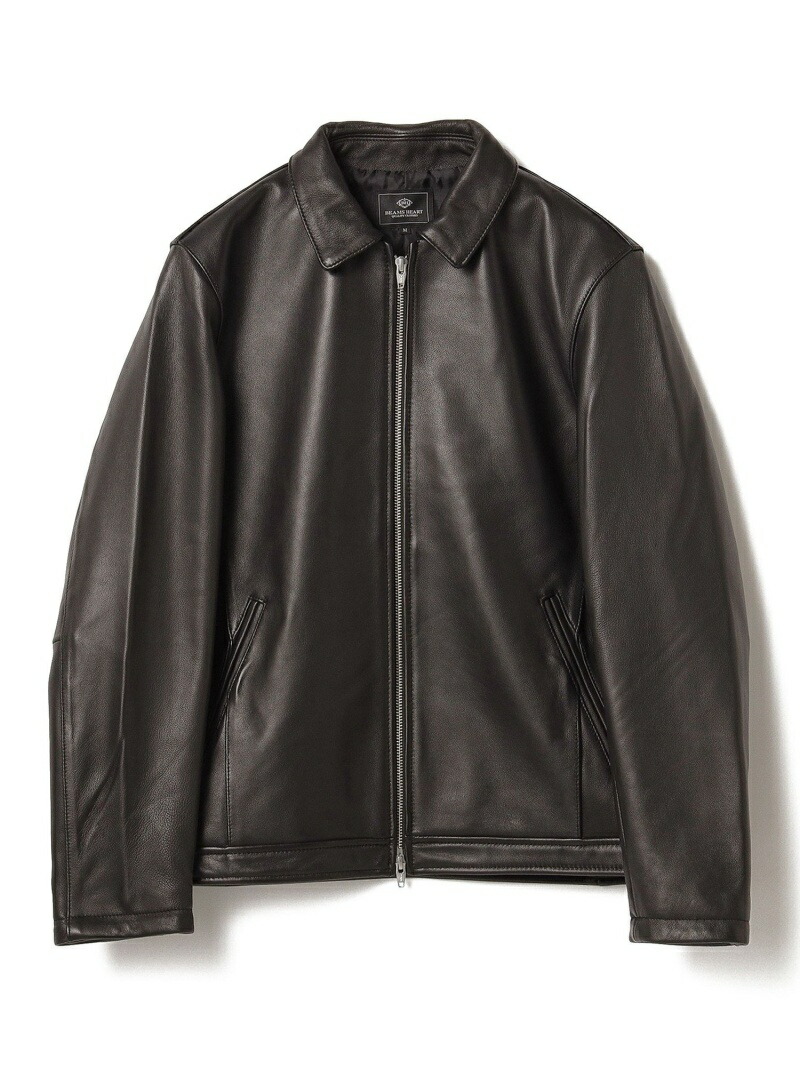 2025年最新BEAMS 未使用BEAMS HEART ブラックシープレザージャケット S