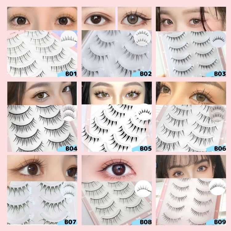 楽天市場】今だけ送料無料 つけまつげ 5ペア入り100種類以上 アイ