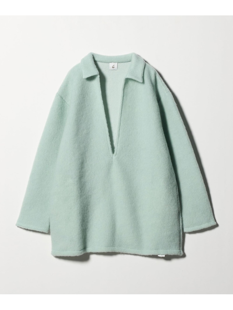 楽天市場】＜6(ROKU)＞シャギー スキッパー プルオーバー 6(ROKU