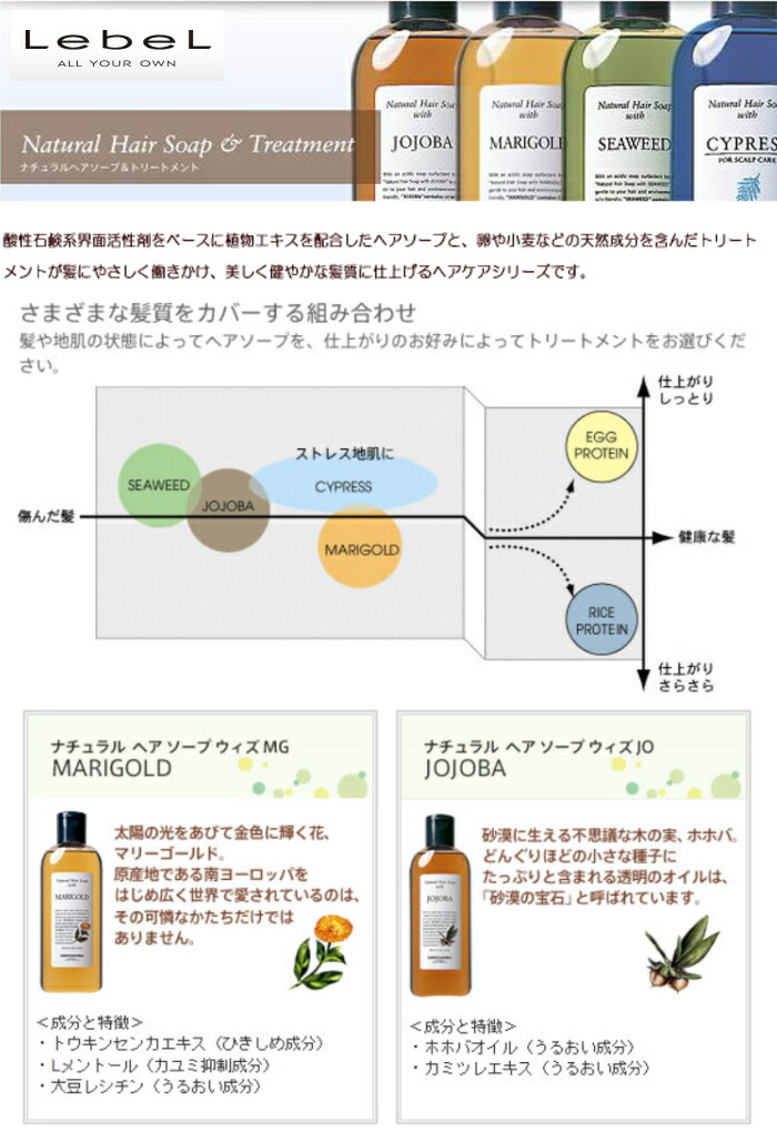 フケかゆみにルベルサイプレスシャンプーが1本 ライスプロテイン1本