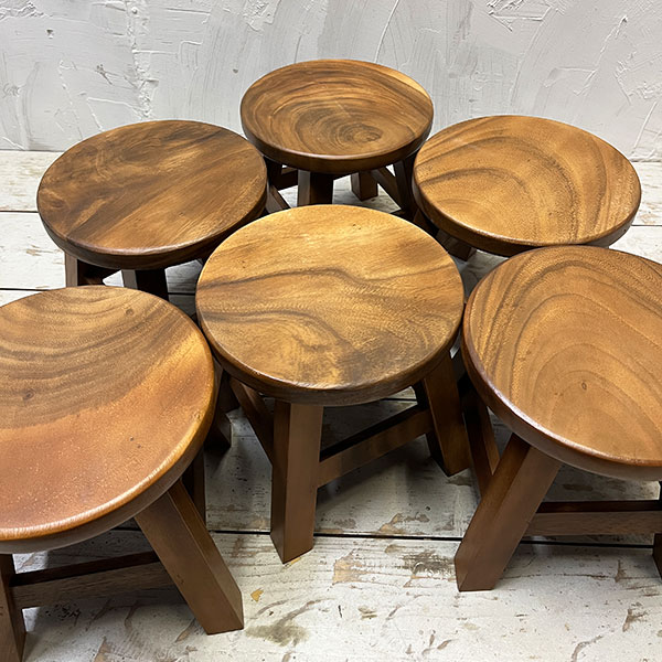 楽天市場】アンティーク ウッドスツール ミニスツール 椅子 丸椅子