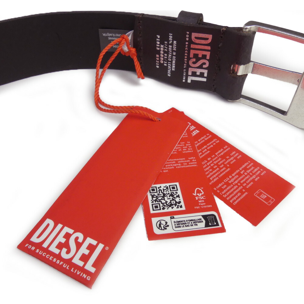 楽天市場】DIESEL ディーゼル メンズ レザー ベルト X08881 B-STAR2