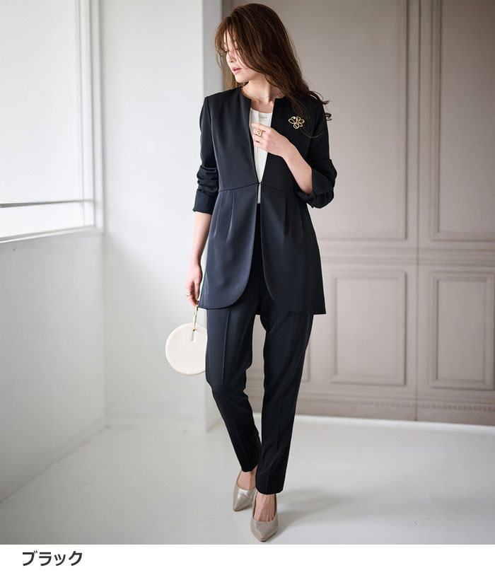 楽天市場】【期間限定：10990円→8790円！】パンツスーツ ＜2点セット