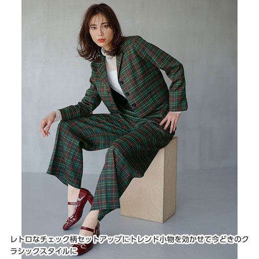 楽天市場】＼まとめ買い最大2000円OFFクーポン／パンツスーツ レトロ