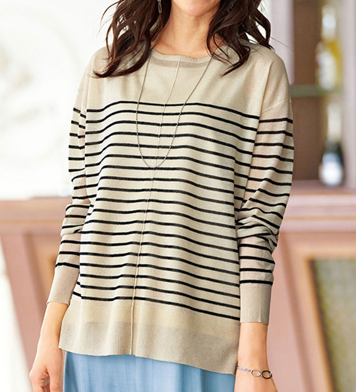 楽天市場】ニットアンサンブル レディース サラッと爽快！シアー素材