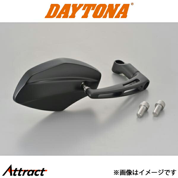 デイトナ パラレルミラー ヘキサゴン 左右 ブラストブラック 新保安