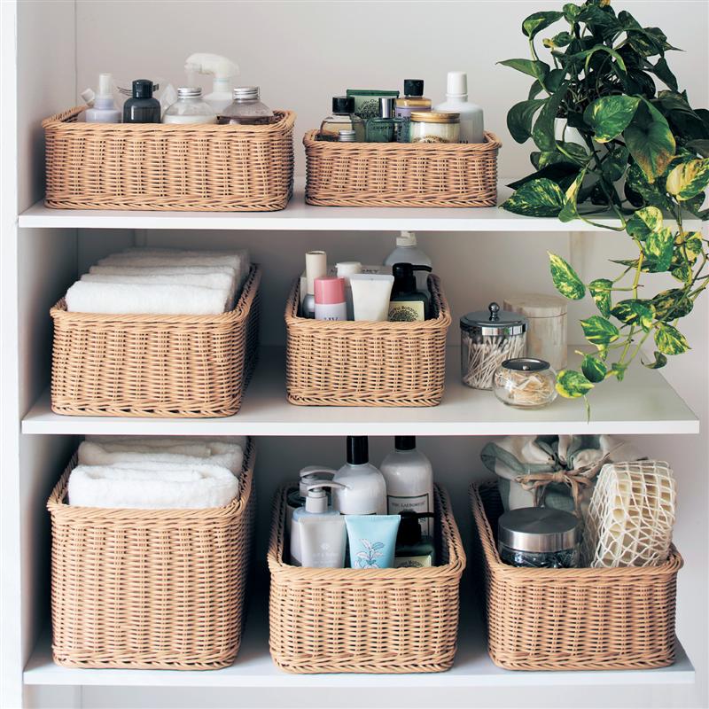 楽天市場】【20%OFF! 3/3 20:00-3/11 9:59】洗える ラタン調 収納