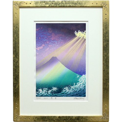 楽天市場】牧野宗則 額付き木版画 『慈愛』 2004年 : ベルセーブ