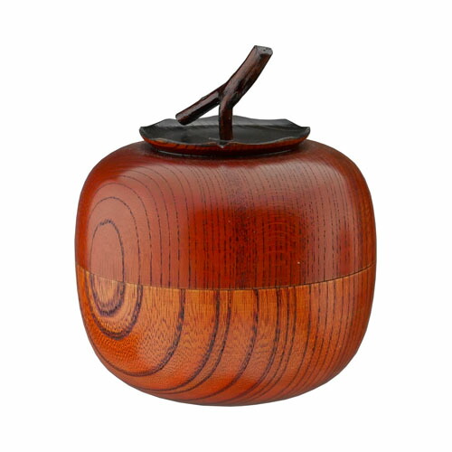 楽天市場】山中漆器 欅(けやき) 茶入れ 柿 : ベルセーブ