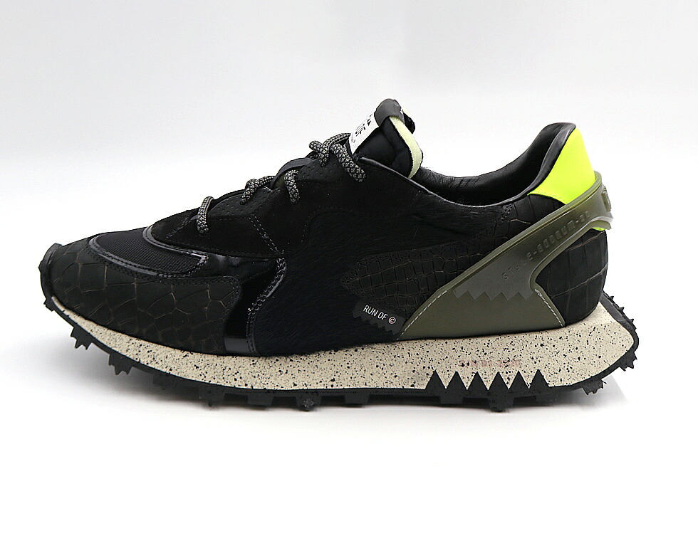 楽天市場】RUN OF ランオブ スニーカー BLACK MANBA メンズ 39-43
