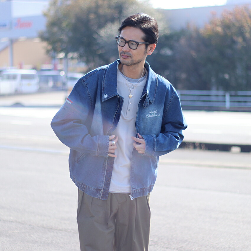 楽天市場】ROARK ロアーク 刺繍 デニムジャケット RJJ1200 ストーン