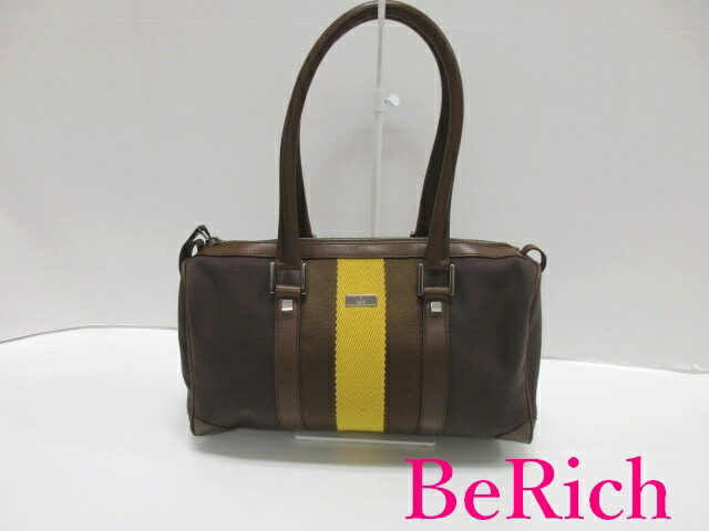 楽天市場】グッチ GUCCI ミニ ボストンバッグ 0000851 茶 黄 ブラウン