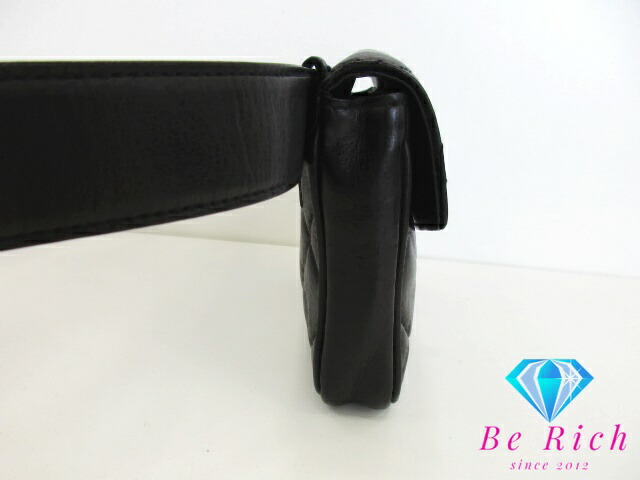 楽天市場】シャネル CHANEL マトラッセ ウエスト バッグ ポーチ 黒