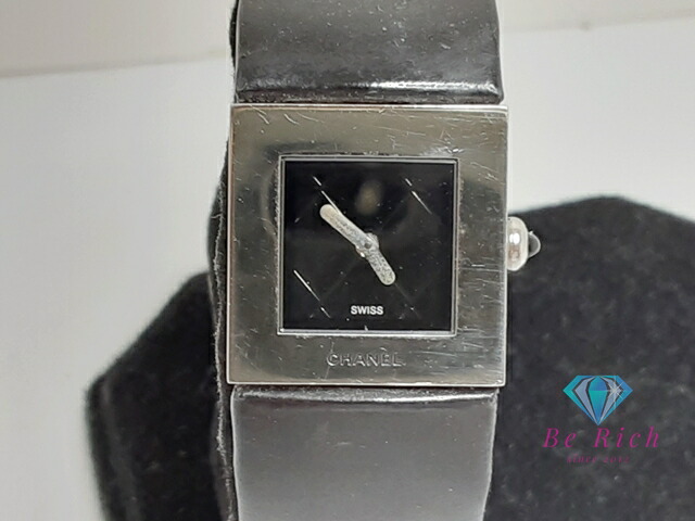 楽天市場】シャネル CHANEL マトラッセ レディース 腕時計 H0116 黒