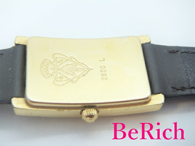 楽天市場】グッチ GUCCI レディース 腕時計 2600L ボルドー 文字盤 SS