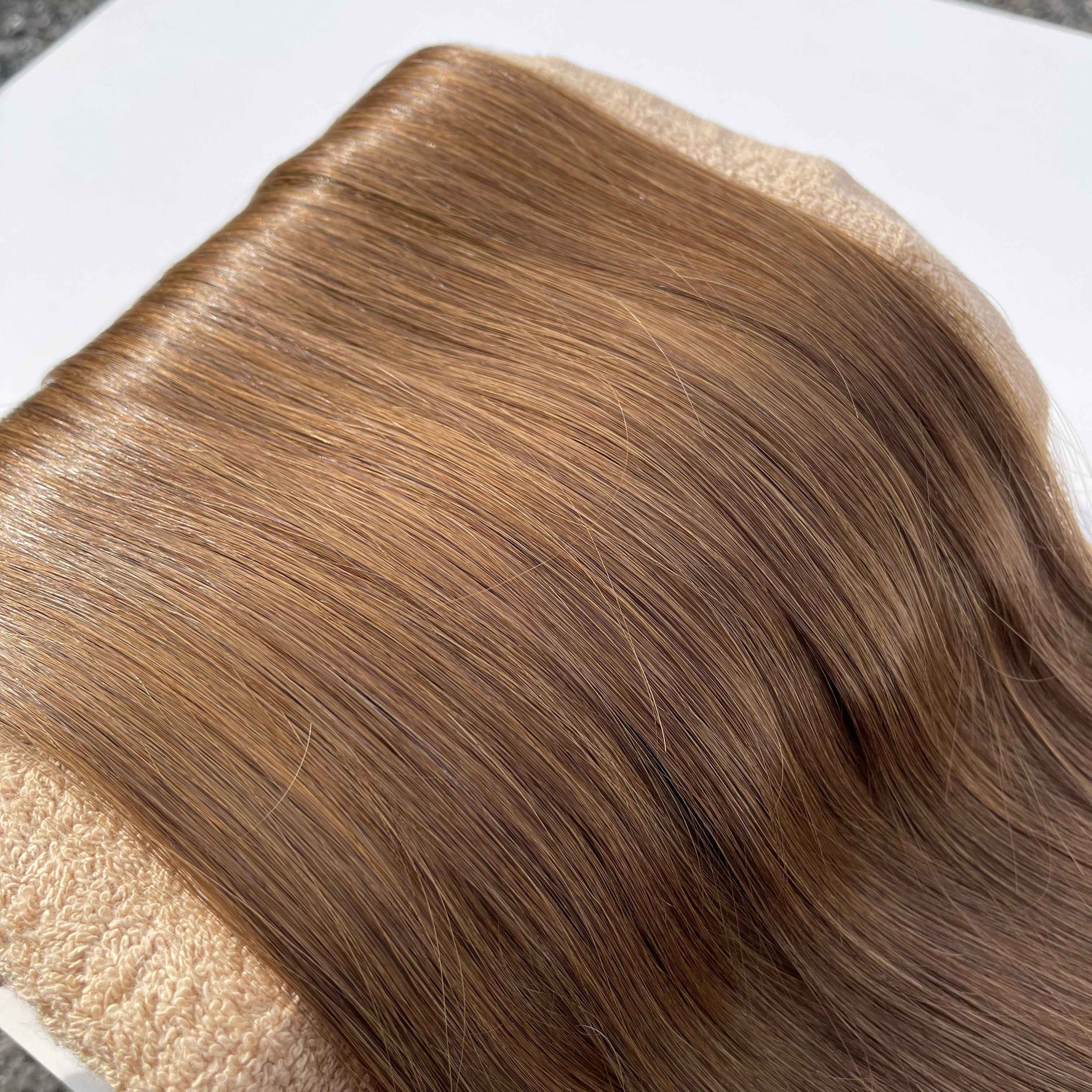 楽天市場】シールエクステ 人毛 ロング [ ブラウン P-4 ] ヘアエクステ