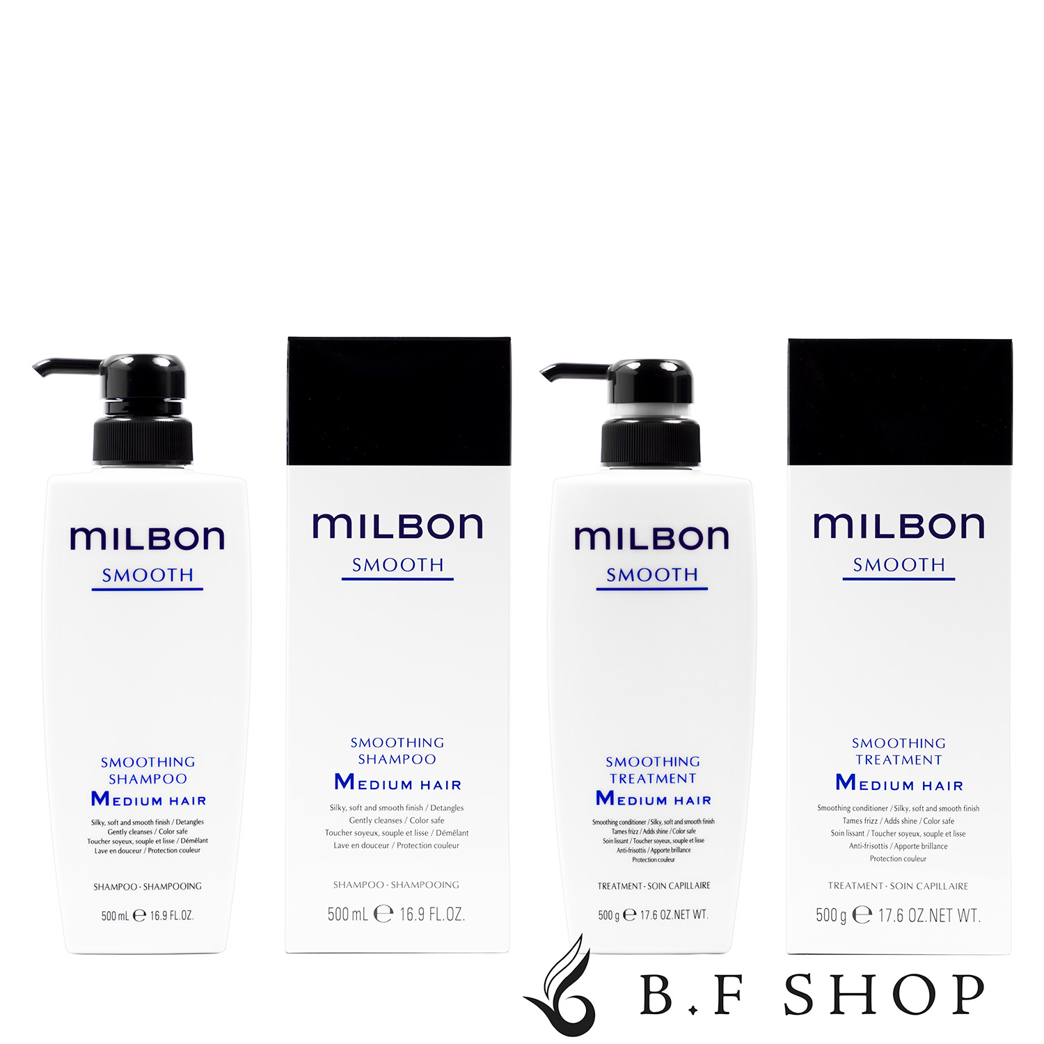 グローバルミルボンスムージングシャンプートリートメントミディアムヘア