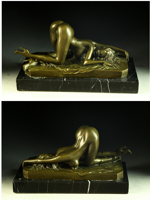楽天市場】【送料無料】超人気ブロンズ像 セクシーな裸婦 名作 5.1kg