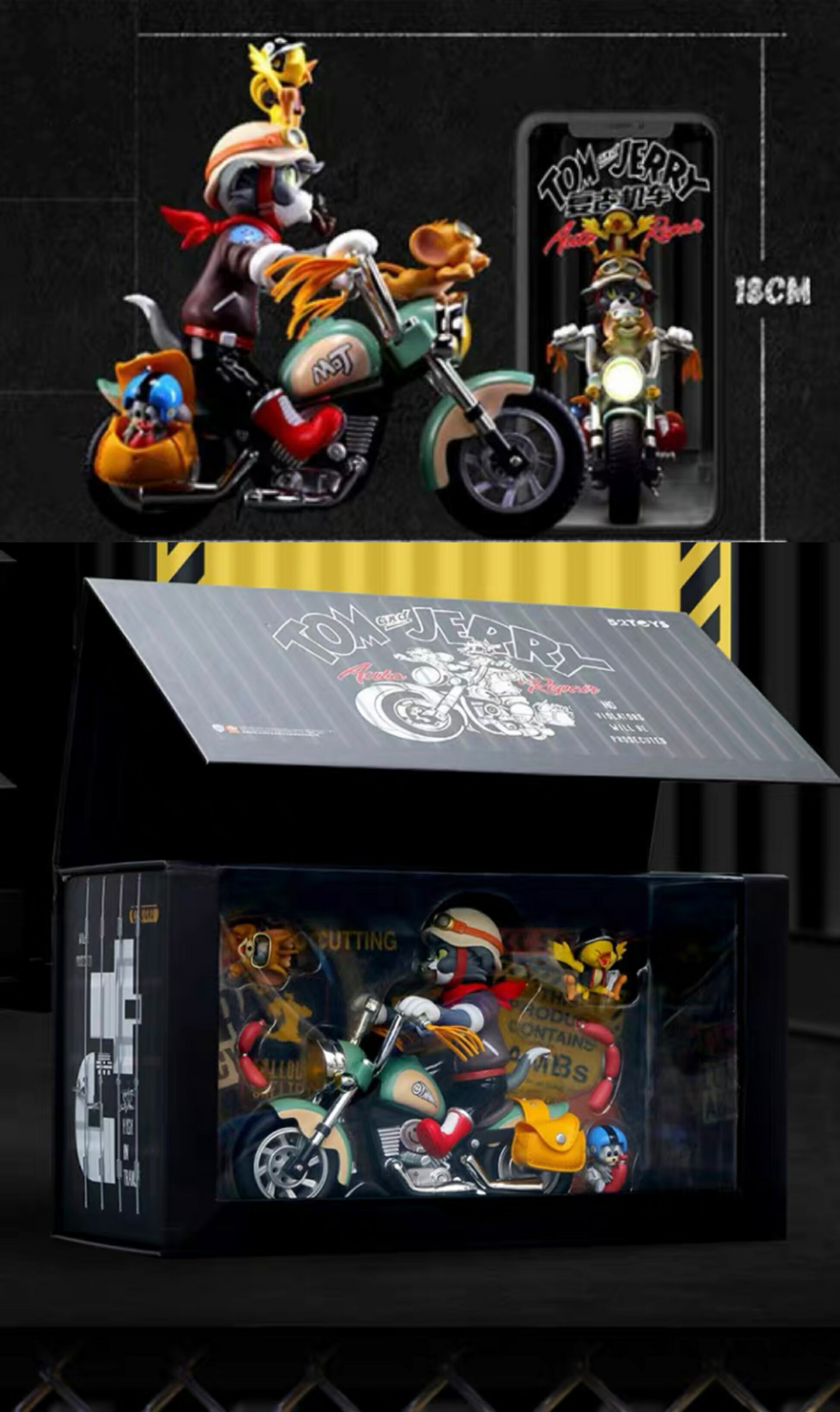 楽天市場】【海外正規品】WarnerBros トムとジェリー レトロバイク