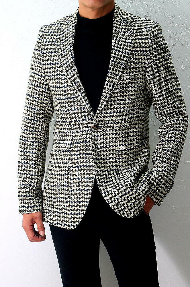 楽天市場】ツイード ジャケット テーラードジャケット 千鳥柄 ブレザー