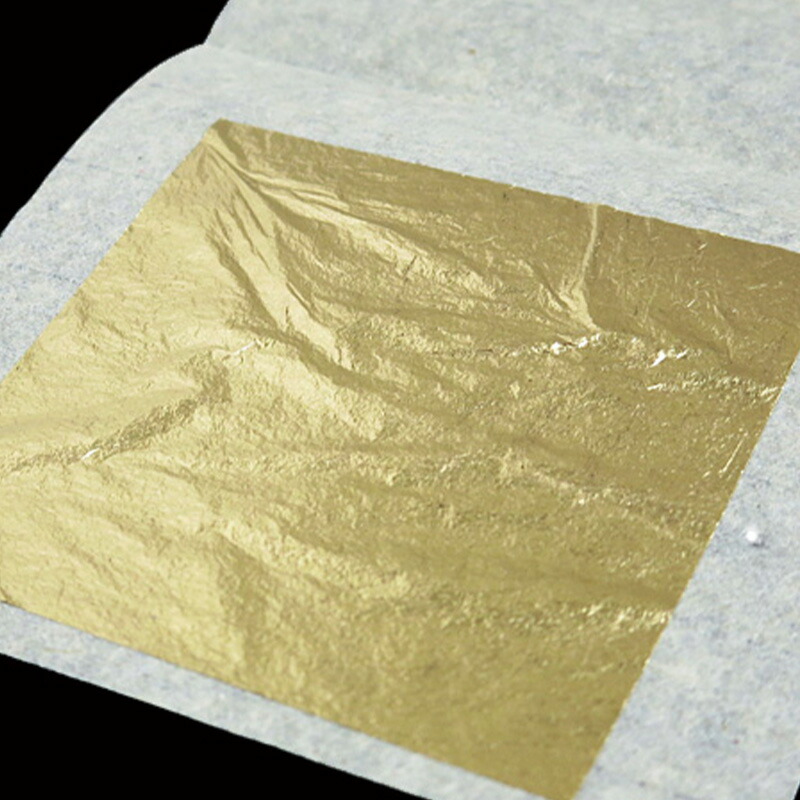 楽天市場】純金 金箔 シート（24K) 4.2cm角 4枚入り｜髪飾り ヘア用