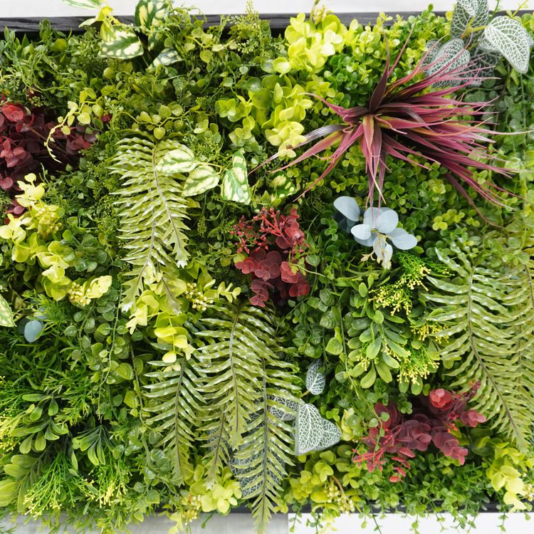 楽天市場】フェイクグリーンの壁掛け ウォールグリーン (造花 シダ系