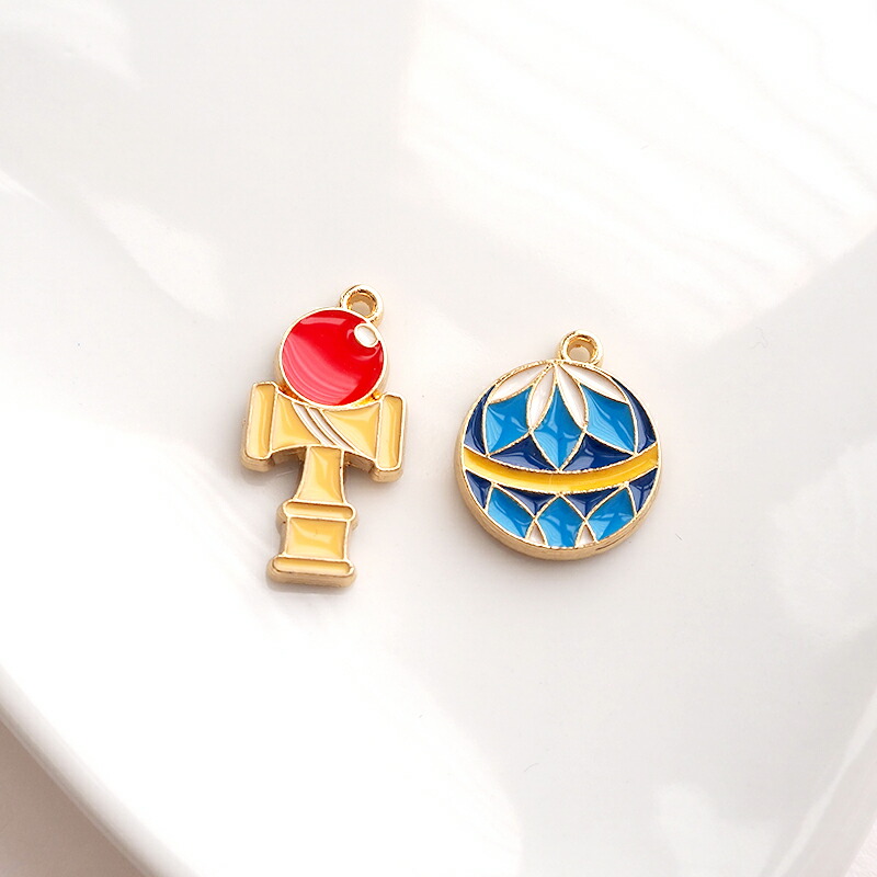 楽天市場】【2個入り】エポチャーム 昭和 レトロ 遊び チャーム カン