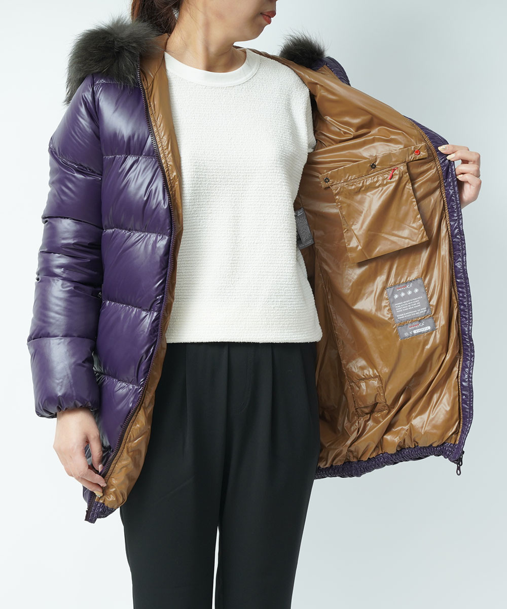 楽天市場】【60%OFF】デュベティカ DUVETICA ナイロン ファー付き