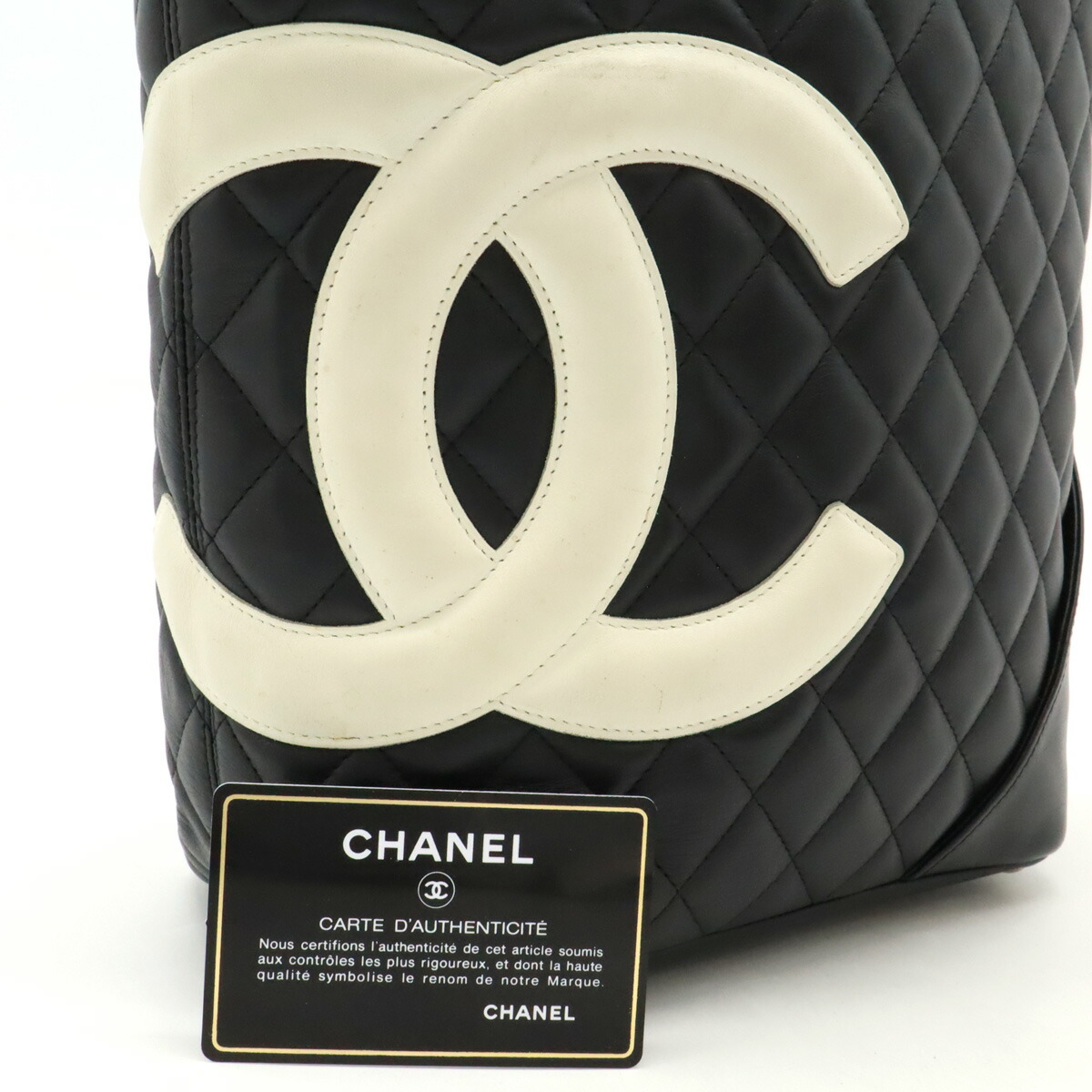 楽天市場】CHANEL シャネル カンボンライン ミディアムトート トート