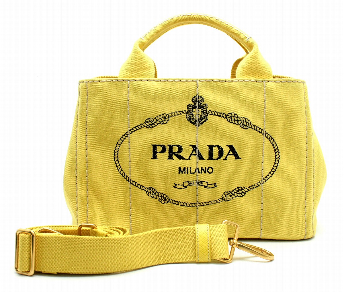 楽天市場】【未使用品】【バッグ】PRADA プラダ CANAPA カナパトート