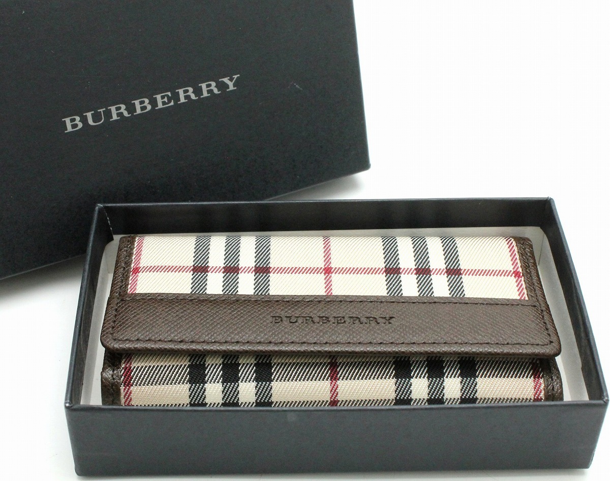楽天市場】【新品未使用品】BURBERRY バーバリー キーケース 5連キー