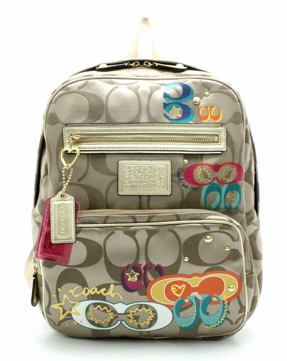 楽天市場】【バッグ】COACH コーチ リュック デイジー ポピー