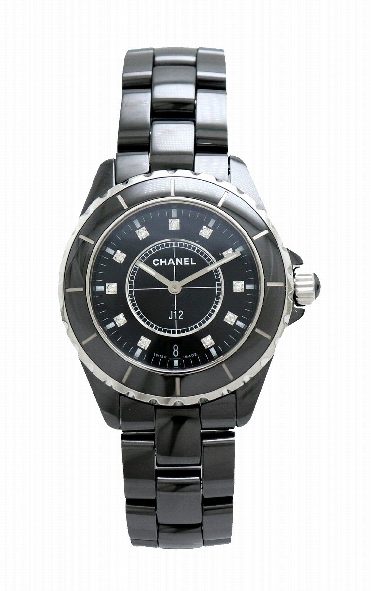 楽天市場】【ウォッチ】CHANEL シャネル J12 ブラック 11Pダイヤ