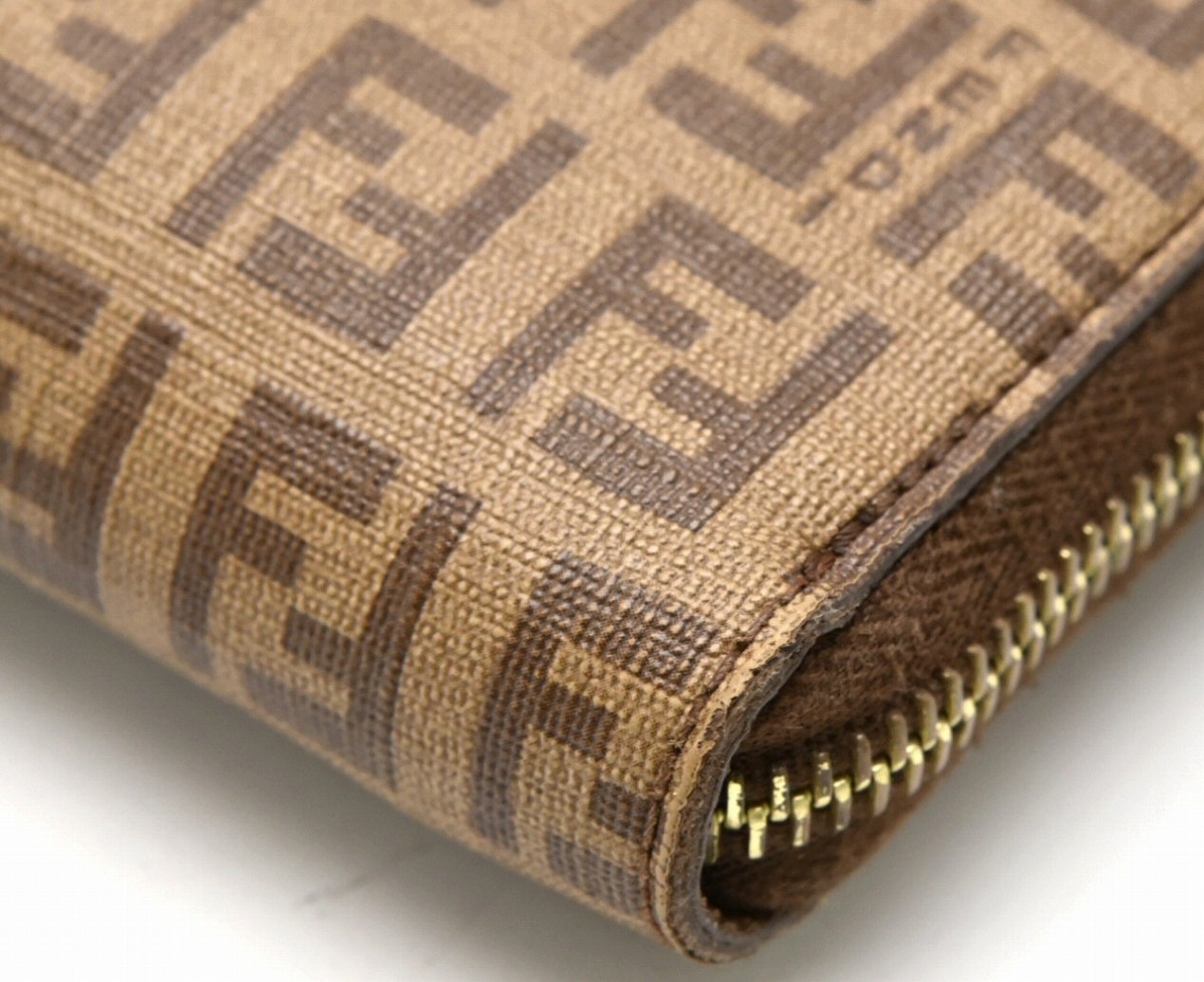 楽天市場】【財布】FENDI フェンディ ズッカ柄 ラウンドファスナー 長