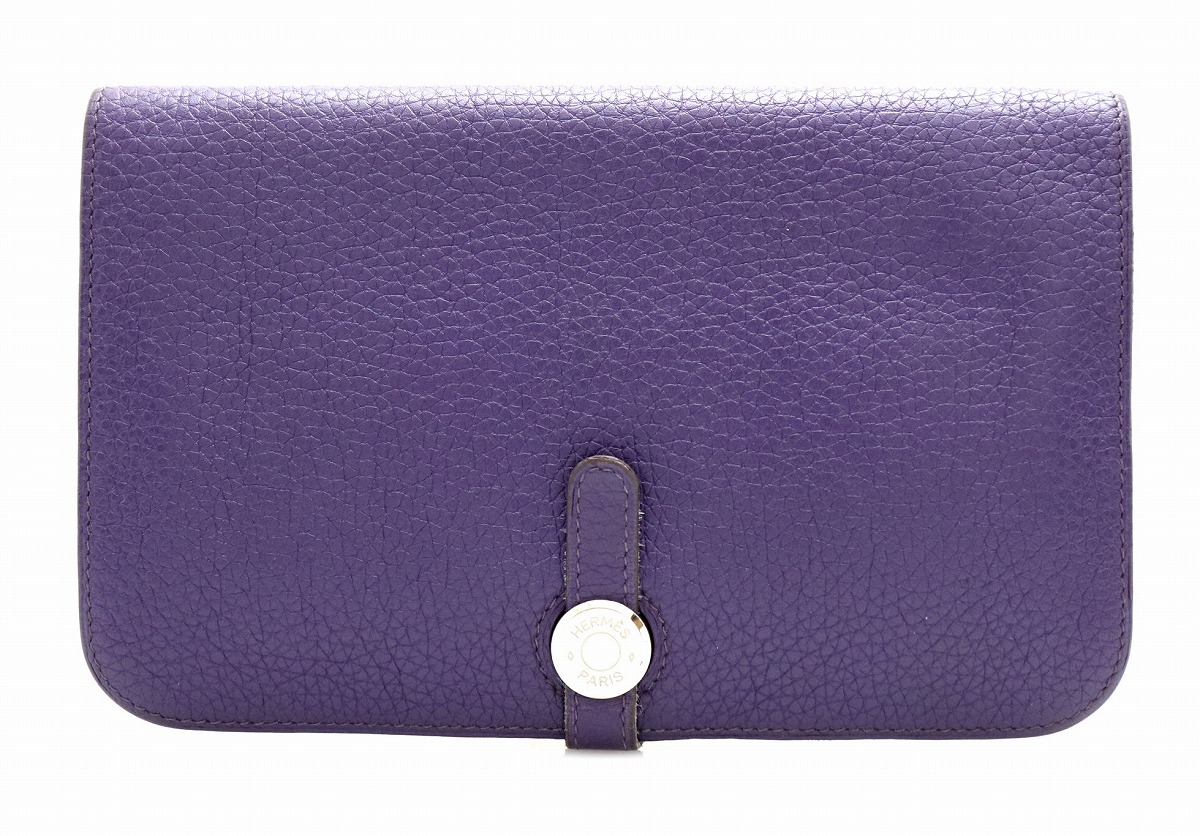 楽天市場】【財布】HERMES エルメス ドゴンGM 2つ折 長財布 レザー