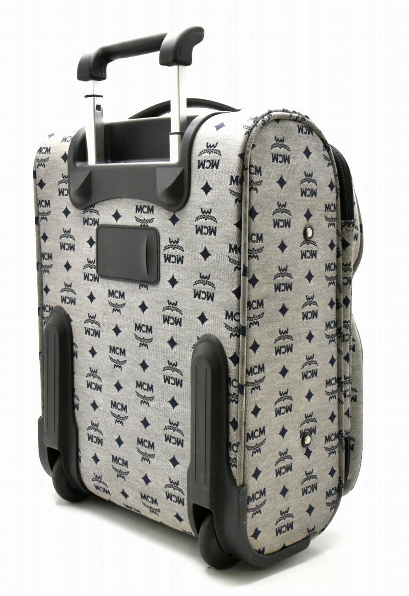 楽天市場】【バッグ】MCM エムシーエム ロゴ キャンバス キャリー