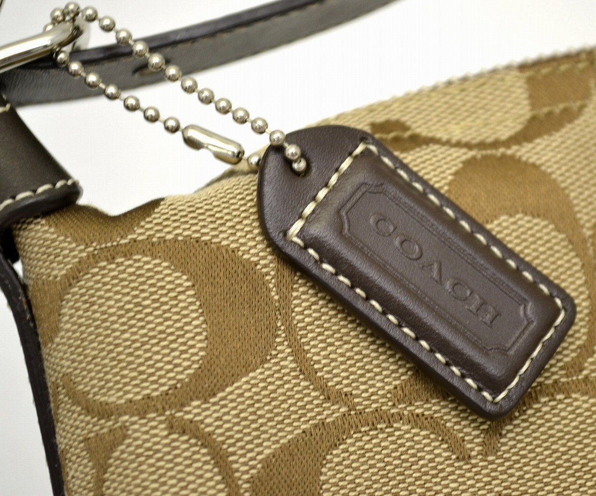 楽天市場】【バッグ】COACH コーチ シグネチャー ハンドバッグ ポーチ