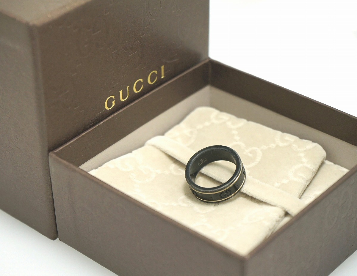 楽天市場】【ジュエリー】GUCCI グッチ アイコンリング GGリング 指輪