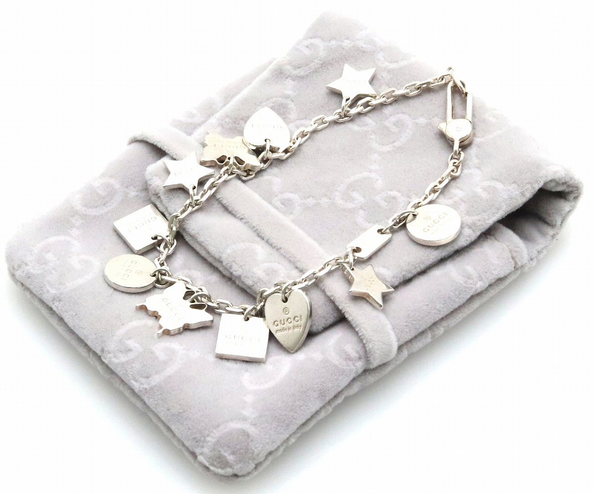 楽天市場】【ジュエリー】GUCCI グッチ マルチチャーム ブレス