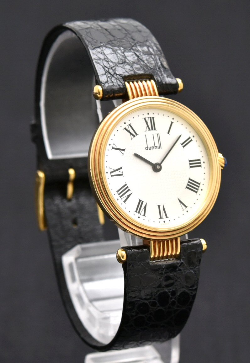 楽天市場】【ウォッチ】dunhill ダンヒル ラウンド メンズ K18YG QZ