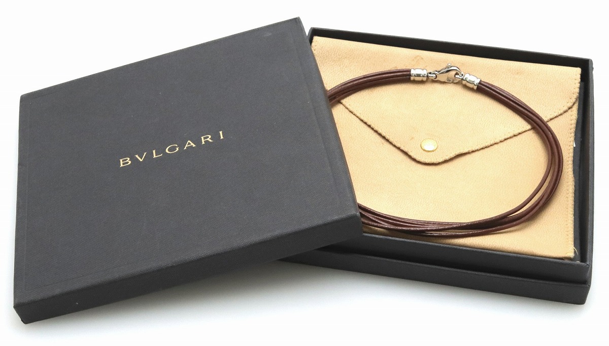 楽天市場】【未使用品】【ジュエリー】BVLGARI ブルガリ 5連 レザー