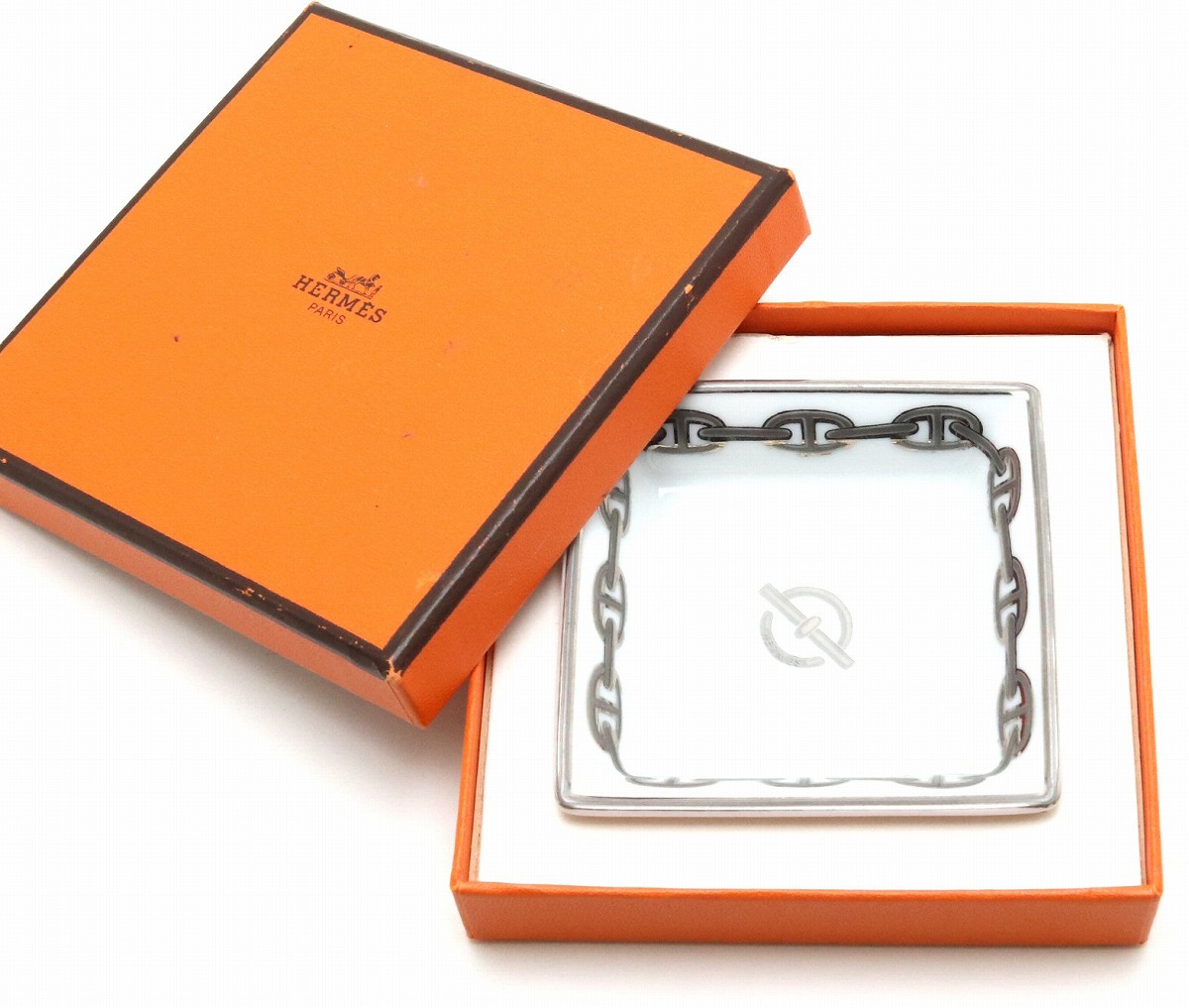 エルメス ケリードール 皿 プレートトレー 小物入れ 灰皿 アッシュ