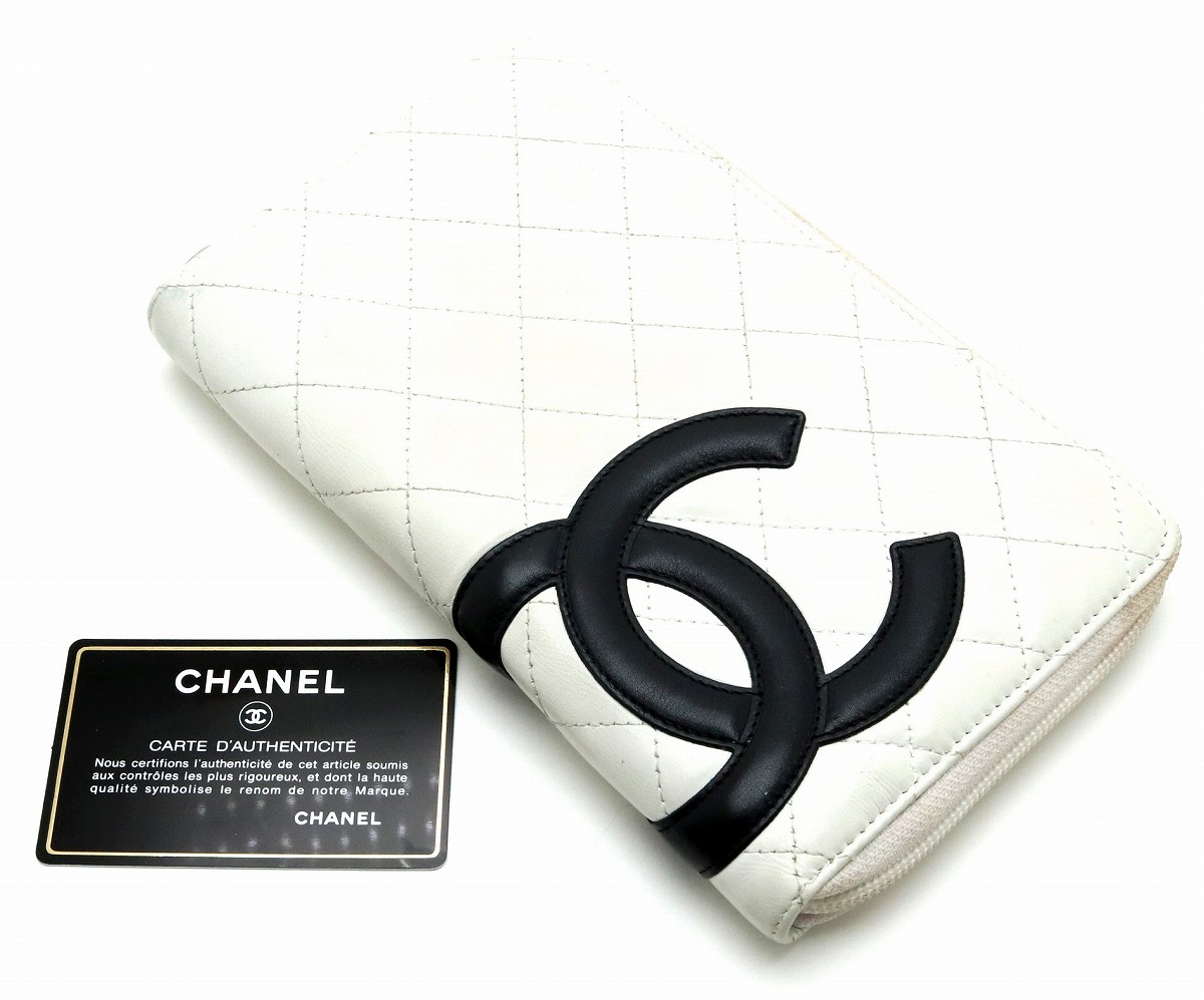 楽天市場】【財布】CHANEL シャネル カンボンライン ラウンド