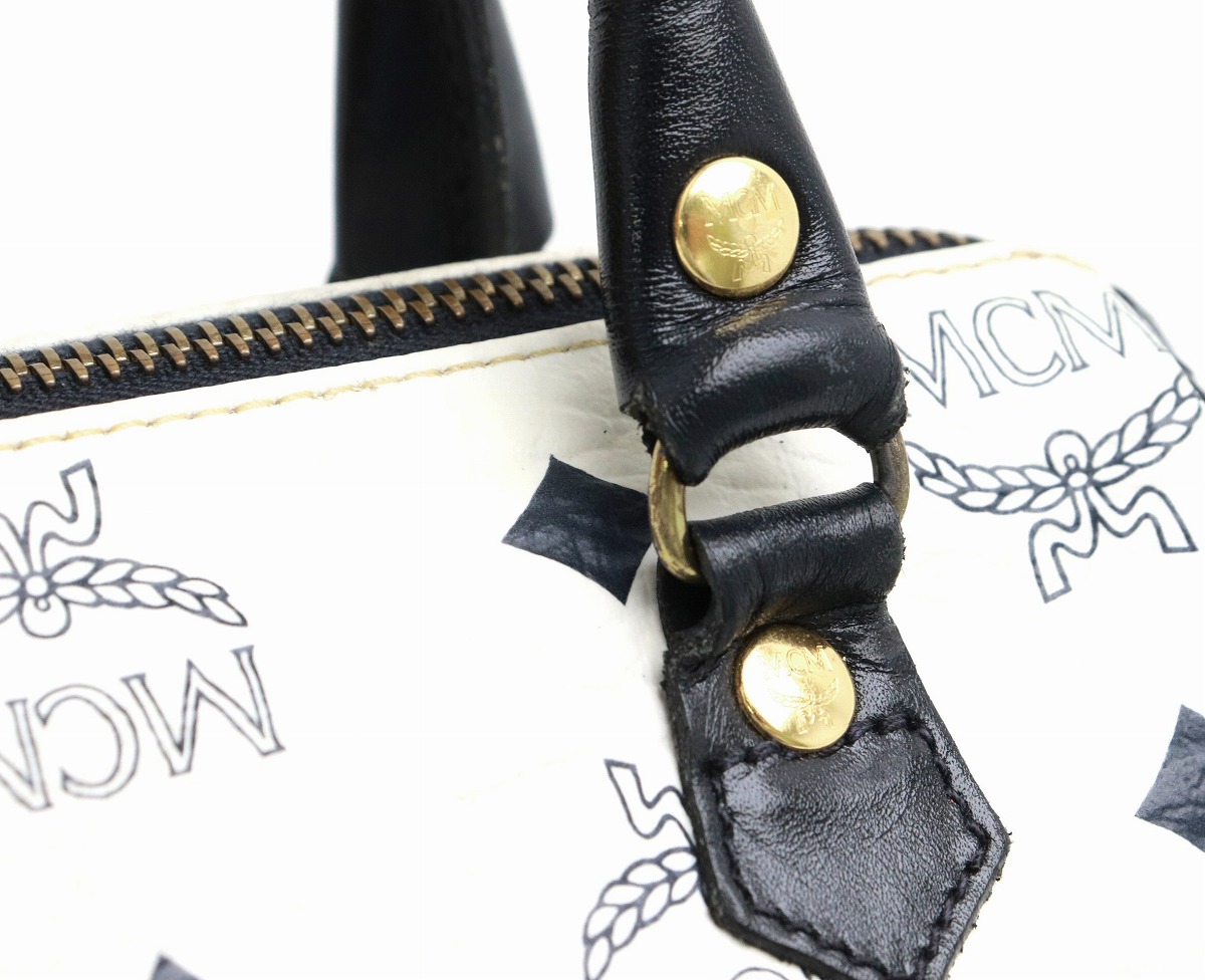 楽天市場】【バッグ】MCM エムシーエム ロゴグラム ミニボストンバッグ
