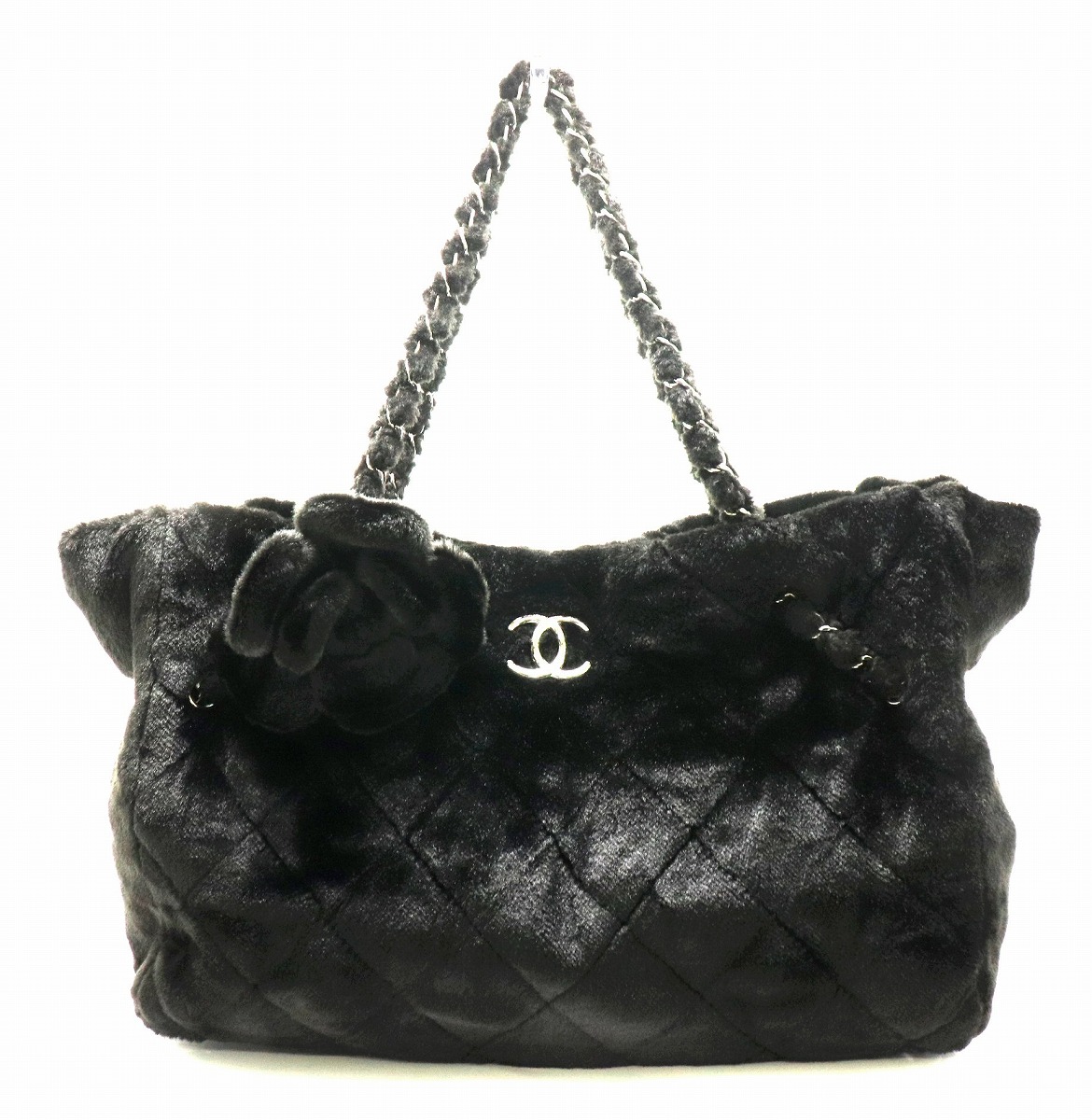 楽天市場】【バッグ】CHANEL シャネル カメリア キルティング チェーン