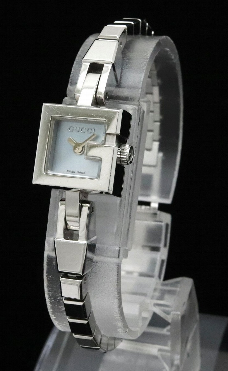 楽天市場】【ウォッチ】GUCCI グッチ Gロゴ Gミニ ブルーシェル文字盤