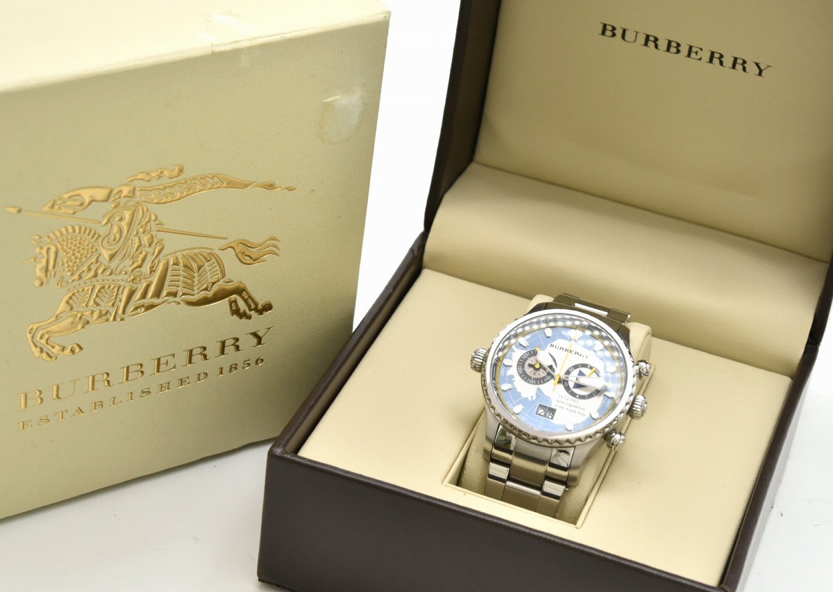 楽天市場】【ウォッチ】BURBERRY バーバリー クロノグラフ ビッグ