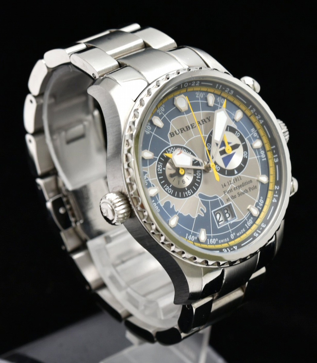 楽天市場】【ウォッチ】BURBERRY バーバリー クロノグラフ ビッグ
